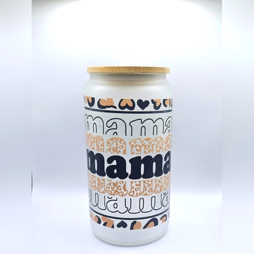 Leopard Mama 16oz cup